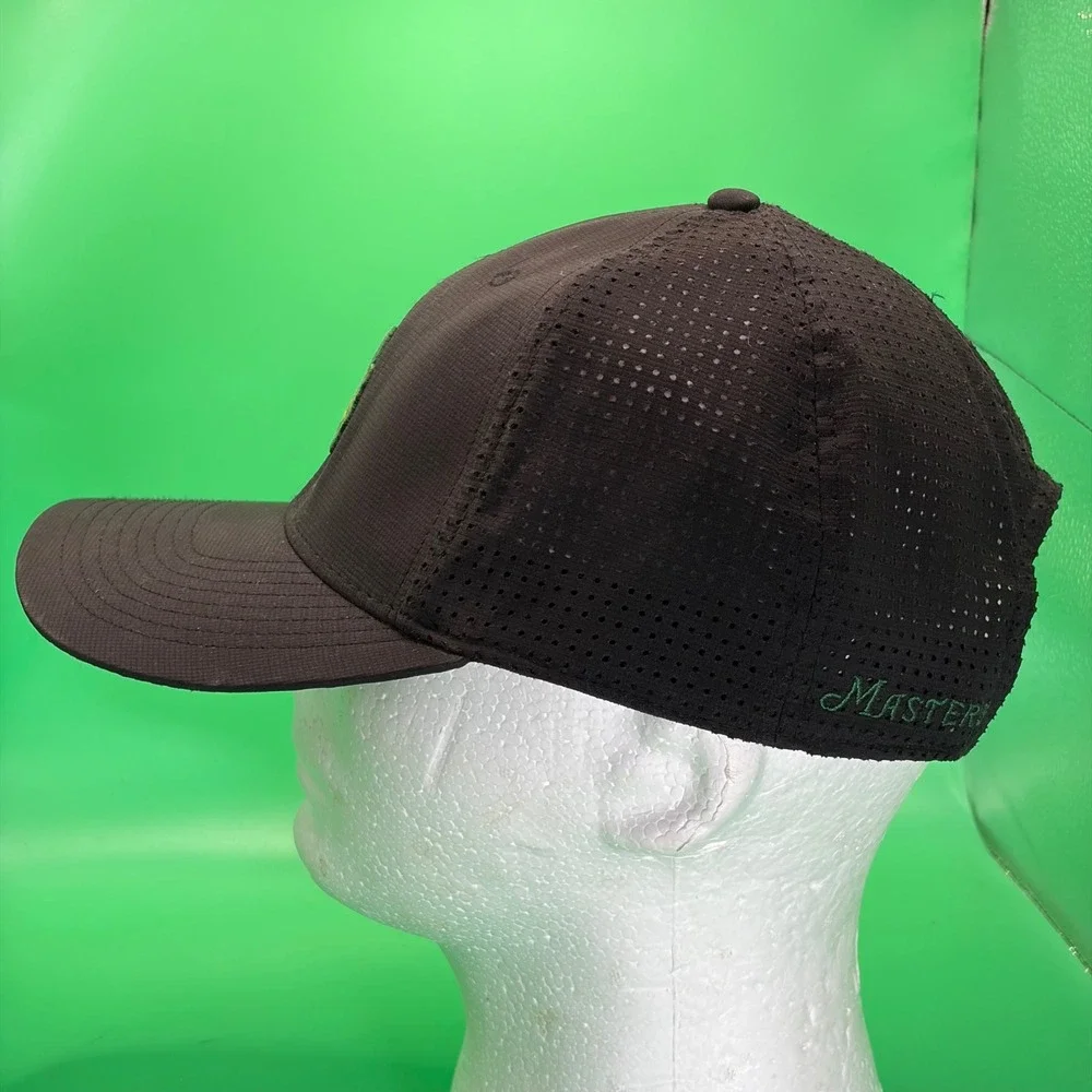 Masters Tournament Augusta National Golf Hat Black Performance Mesh Snapback Cap